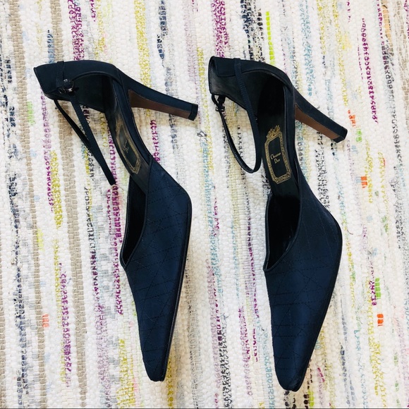 CHRISTIAN DIOR BLACK MARY JANE HEELS SIZE 9 - Picture 8 of 8